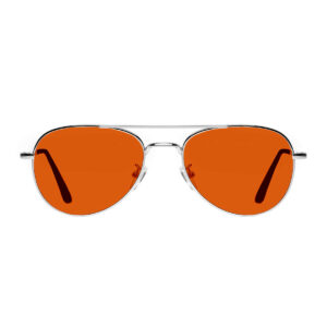 Okulary Aviator Silver NightShield blokujące światło niebieskie