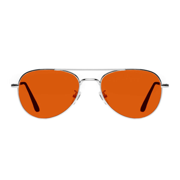 Okulary Aviator Silver NightShield blokujące światło niebieskie