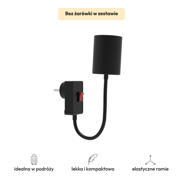 Kompaktowa lampka do kontaktu Flexo